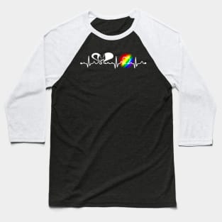 Lgpt Pride Heartbeat Costume Gift Baseball T-Shirt